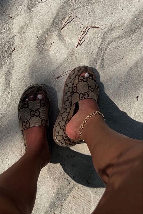 h for hype gucci slides
